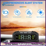 【Local Shipment】Solar/USB Charging Wireless TPMS with 4 External Sensors Tire Pressure Monitor Syste