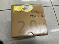 95新 Nikon TC-20E III 2X 三代增距鏡