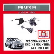 PERODUA MYVI 1.0 / 1.3 MANUAL ( 05-2010 )ENGINE MOUNTING SET AKIRA JAPAN MANUAL SUITABLE PERODUA MYV