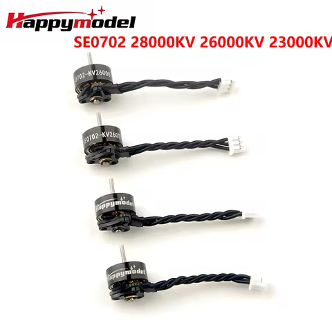 4PCS HappyModel SE0702 28000KV 26000KV 2300KV 1S Brushless Motor for RC FPV Freestyle 65mm 75mm Tiny