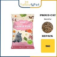 Proud Cat Dry Food Grainfree Skin & Fur 1kg (Repack)