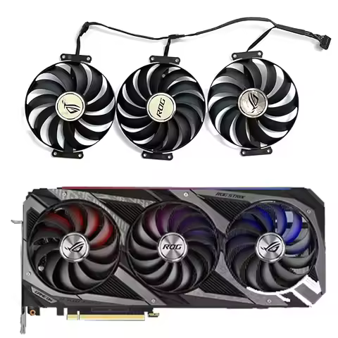 95MM CF1010U12S T129215SU 7Pin RTX3090 Cooler For ASUS Rog Strix Geforce RTX 3060 Ti 3070 3080 3090 
