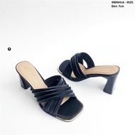 PJ - (490nhua) - Women's sandals with 7cm high heels and cross straps
