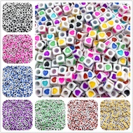 【YF】❁ↂ  50pcs/Lot 7x7mm Spaced Beads Jewelry Making Charms