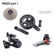 Shimano Ultegra R8020 Shifter R8070 Hydraulic Disc Brake Groupset 2x11 Speed R8000 Crankset Cassette