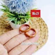 Plain brown ring size 21 kokka kaukah
