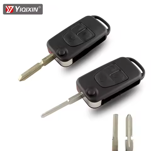 YIQIXIN Car Key Shell Cover For Mercedes Benz ML C CL S SL SEL Class ML320 C230 ML430 Remote Key Cas