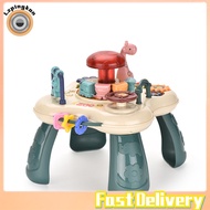 Lzpingkon【ready stock】Creative Mini Animal Park Game Table Multi-functional Electric Light Music Hand Heat Drum Desktop Game Toys For Kids