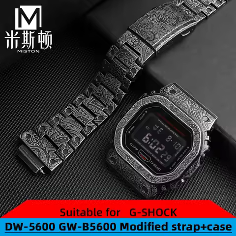 Mod kit DW-5600 case+strap set for Casio GW-B5600 mod kit accessories DW5600 0 DW5610 case DIY watch