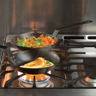 美國LODGE 美國製高碳鋼長柄平底煎鍋-20cm CRS8