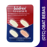 BODREX FLU & BATUK 1 STRIP ISI 4 KAPLET