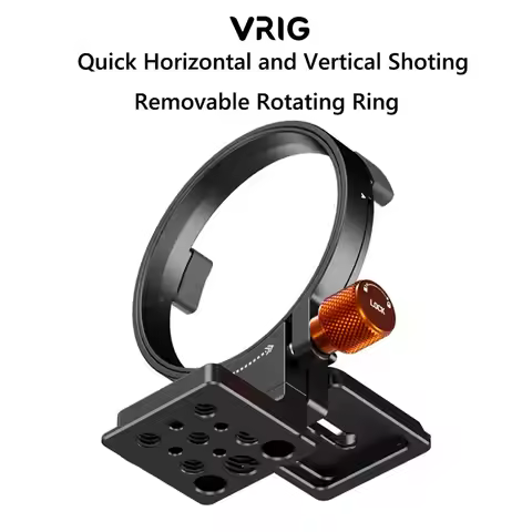 VRIG Arca Ring Lens Collar Rotatable Horizontal-To-Vertical Tripod Mount Quick Release for Sony FX3/