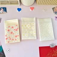 Plastic Packing Cookies Cake Motif Daisy Star Ribbon Cute Pink Fuchsia Cover Sleeve Toploader Photoc