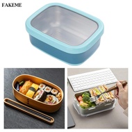 FAKEME Lunch Container Salad Bowl 820ml Stackable Bento Box for Picnic Work Freezer