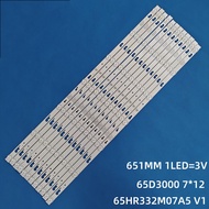 L65M5-5ASP MI 65" TV LED BACKLIGHT L65M55ASP 65HR332M07A5 V1 65D3000 7*12-A17 4C-LB650T-HRB