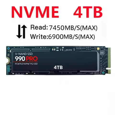 990 PRO M.2 2280 PCIe Gen4 NVMe SSD 2TB 4TB For PS5 Laptop Desktop