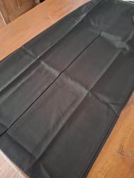 Laris rok span hitam karet pinggang kain servio