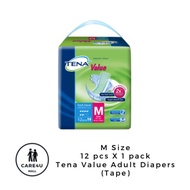 1 pack - Tena Value Adult Diapers (Tape) M size