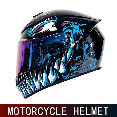 DOT Men's Motorcycle Helmet Full Helmet Sunshade Retro Arcade Car Full Helmet Four Seasons Winter Wa