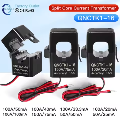 clamp ct current transformer 100A 50mA 100A 40mA 50A 25mA 100A 33.3mA 50A 20mA 100a 100mA 2000 split