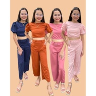 PUFF SLEEVE COORDINATES FITS 8-14 YRS OLD