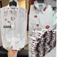 ZARA💋🤍 เสื้อเชิ้ตแขนยาว เสื้อเชิ้ตคอปก เสื้อผ้าสำหรับผู้ชายลายใหม่ล่าสุด2023มาแรงเสื้อเชิ้ตคอปกแขนยาวยี่ห้อ ZARA💋🤍 Size S/M/L/XL/XXL💋🤍