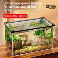 Yee Ready Fish Stock Jump Net Magnetic Cover Invisible Anti Escape for Arowana Turtle Stream Tank 4f