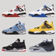 AJ4 First Layer Cowhide Big Paris Electric Female Black Cat Thor Mocha Joe 4 Men Women Basketball Sh