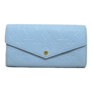 路易威登 Portefeuille Sarah 錢包 M82048 Monogram empreinte 藍色 二手 LV