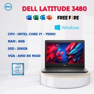 notebook Dell latitude 3480 i7 - 7500u การ์ดจอแยก สายทำงานเล่นเกมพื้นฐานได้สะบายๆ ลงวินโดว์ให้พร้อมใ