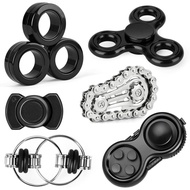 6PCSFidgetToysSetss&Teen,MetalFidgetSpinnerCoolClassroomDeskToysforStress&AnxietyRelief,FidgetBlocks