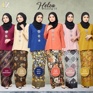 Baju Kurung Kedah HELZA V5 (XS-4XL) | Baju Kurung kain cotton lembut | Kain batik pattern songket | Batik viral