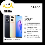 Oppo Reno 8 5G 8GB + 256GB Garansi Resmi Oppo Indonesia