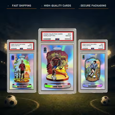 DIY PANINI 2026 World Cup Football collection card Cristiano Ronaldo Maradona Lamine Yamal Lionel Me