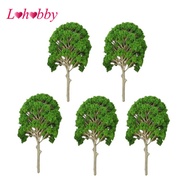 Lohobby 5PCS Model Mulberry Trees Architecture Train Railway Park Scenery Layout O