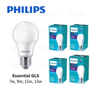(Cheapest) SIRIM Philips Essential LED A60/A65 GLS E27 7w/9w/11w/13w Bulb Warm White 3000k Daylight 