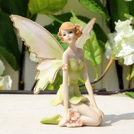 NEW Fairy Garden Crafts Fly Gift Girls Birthday Wedding Miniatures Flower fairy Angel figurines Car Decoration M2ON