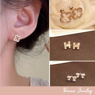 🇸🇬 Hypoallergenic Earring Minimalist Gold Small Hoop Earring Clover Earring Korean Helix Hoop Ring H