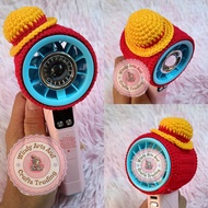 Crochet Fan Cover "Hood Only"