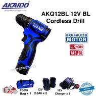 AKAIDO AK-Q12BL 12V BL CORDLESS DRILL