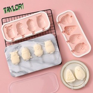 TAYLOR1 Ice Cream Mold, Cartoon Removable Lid Popsicle Molds, Dessert Mould DIY Reusable Food Grade Silicone Popsicle Mold Fruit