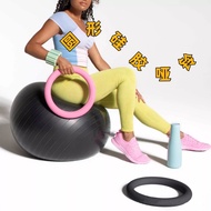 Round Silicone Dumbbell Energy Ring for Yoga Pilates Gym Home Fitness Accessories 5lbs 8lbs 10lbs 15