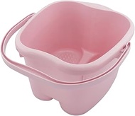 Inomata Chemical Foot Bath, Footbath Senka Pastel Pink, Made in Japan, 2500, Foot Size Up to 11.8 in