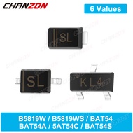 B5819W B5819WS BAT54 BAT54A BAT54C BAT54S SMD Schottky Barrier Rectifier Diode Marking SL KL1 KL2 KL