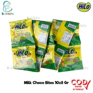 Hilo School Milk Choco Bite Isi 10Sachet Permen Sumber Kalsium / Hilo Permen Rasa Coklat / Hilo Candy