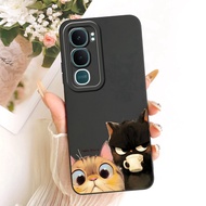 สำหรับ Vivo Y31 5G เคส V2521ใหม่หรูหราเพ้นท์สีลูกกวาดเคสสำหรับ Vivo โทรศัพท์ครอบ TPU นุ่ม Y21d VivoY