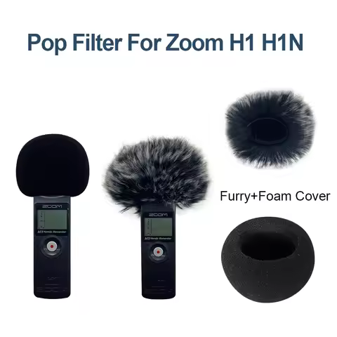 Furry outdoor microphone windscreen muff for Zoom H1N H1 Artificial fur windshield for ZOOM H1N H1 D