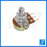 Potentiometer WH148 3-Pin 5K 50K 1M Ohm 250VAC, Rotary Cap Variable Resistor White, Yellow, Orange