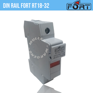 DIN RAIL MCB FUSE HOLDER RUMAH FUSE MERK FORT RT18-32