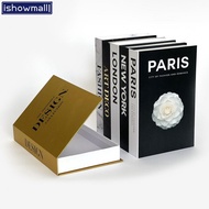 [ISHOWMAL]Decorative Book Box Optimized For Small Items Home Decor Home Office Storage